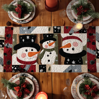 Snowy Celebration Quilted Table Runner NCU0TP0069