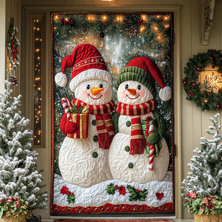 Snowy Days Ahead Quilted Door Cover NCU0NL065