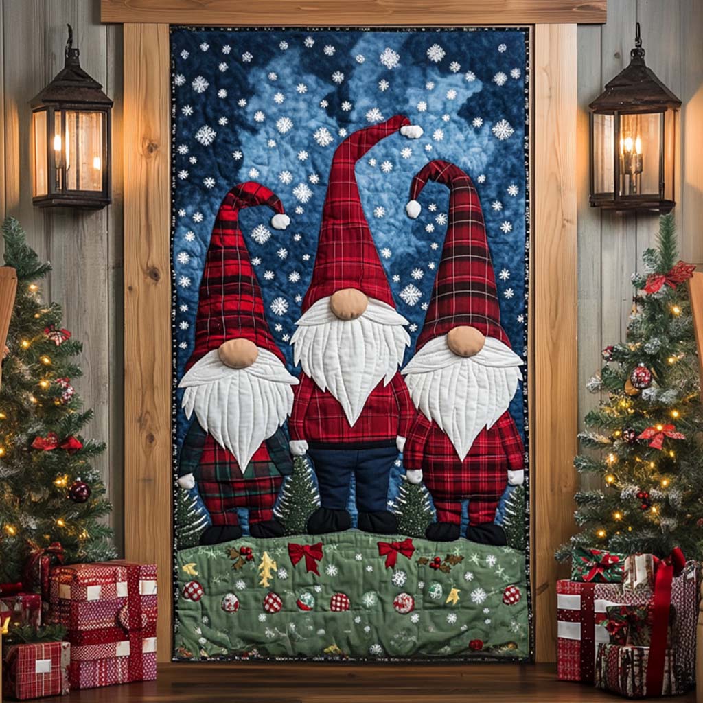 Snowy Scene Quilted Door Cover NCU0TN09
