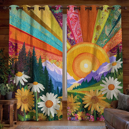 Soft Hillside Radiance Quilted Curtains NCU0TP0117