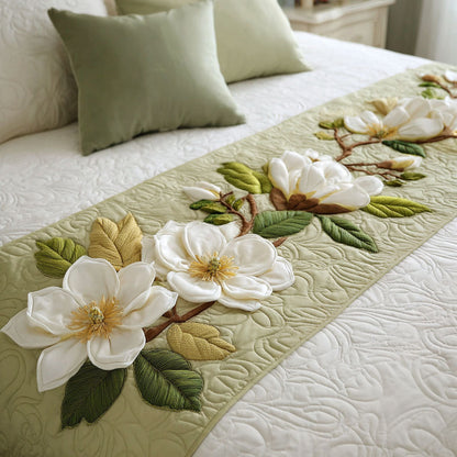 Soft Magnolia Quilted Bed Runner NCU0TN179