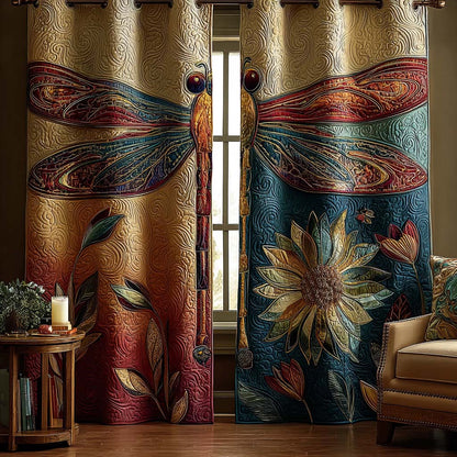 Soft Meadow Harmony Quilted Curtains NCU0QQ171