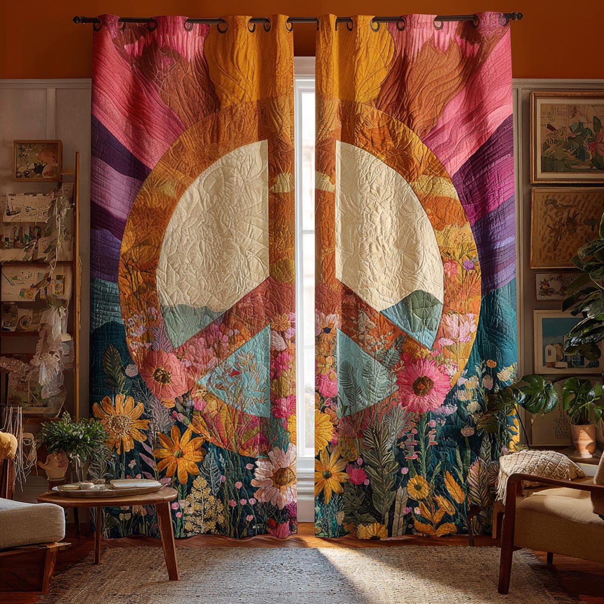 Soul Garden Quilted Curtains NCU0VD032