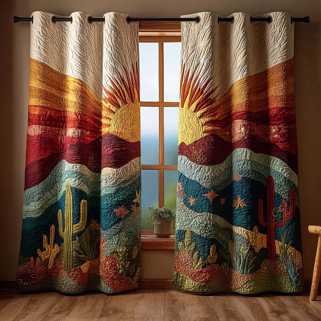 Southwestern Dawn Quilted Curtains NCU0QQ156
