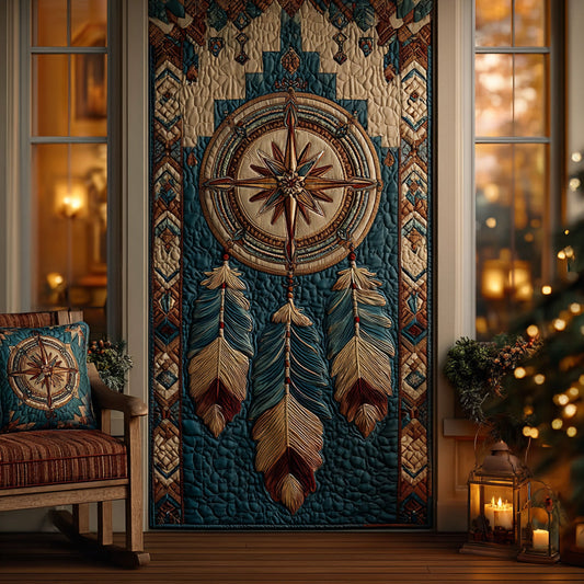 Spirit Compass Quilted Door Cover NCU0DH595