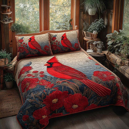 Spirit of Nature 3-Piece Quilted Bedding Set NCU0QQ065