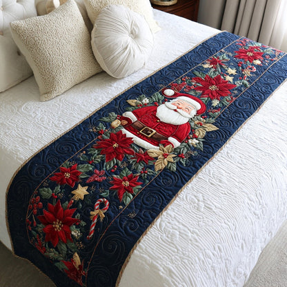 Starlit Santa Quilted Bed Runner NCU0TV683