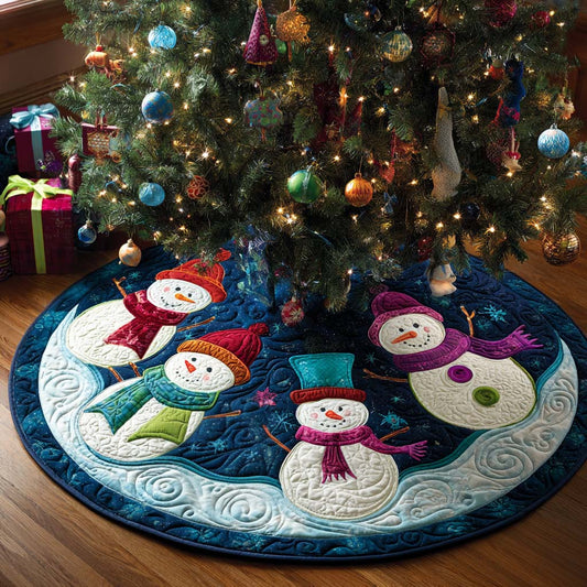 Starry Blessings Christmas Quilted Tree Skirt NCU0TN98