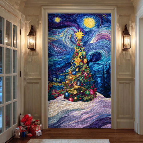 Starry Christmas Quilted Door Cover NCU0TN113