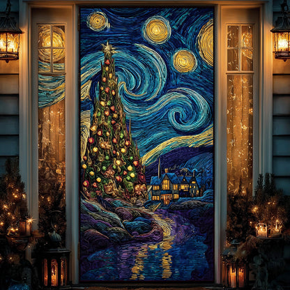 Starry Tree Quilted Door Cover NCU0DH429