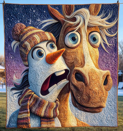 Startled Friends Quilted Blanket NCU0HT020