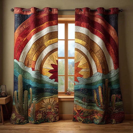 Sunburst Canyon Quilted Curtains NCU0QQ157