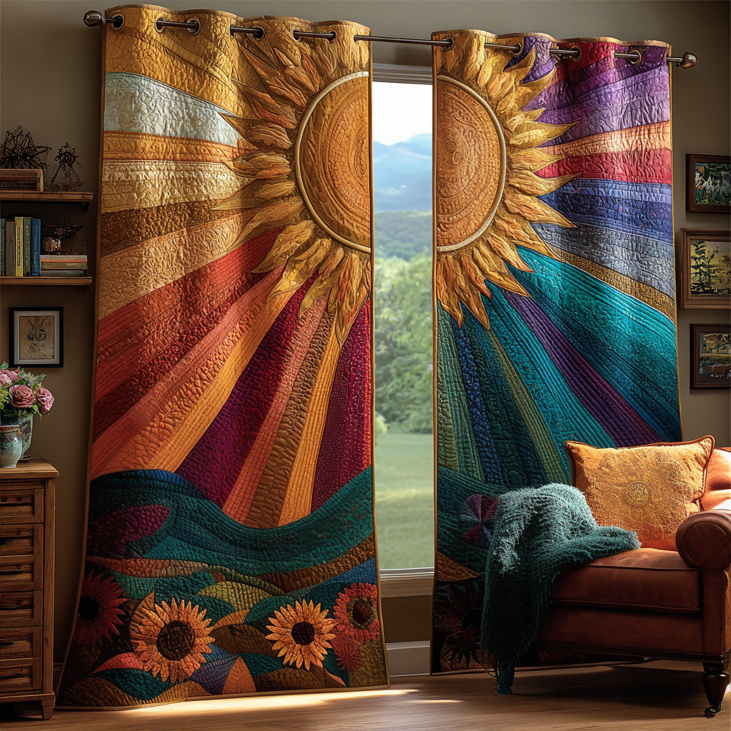 Suncrest Prairie Quilted Curtains NCU0DH646