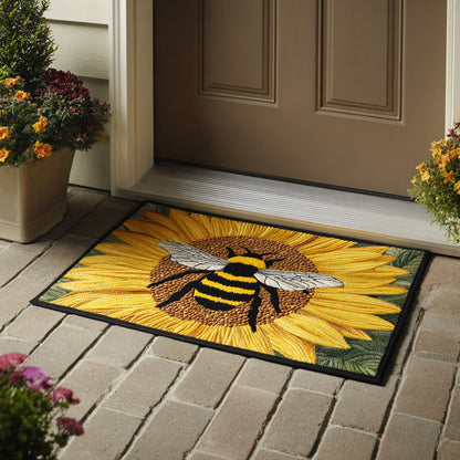 Sunflower Bee Doormat NCU0DV7667
