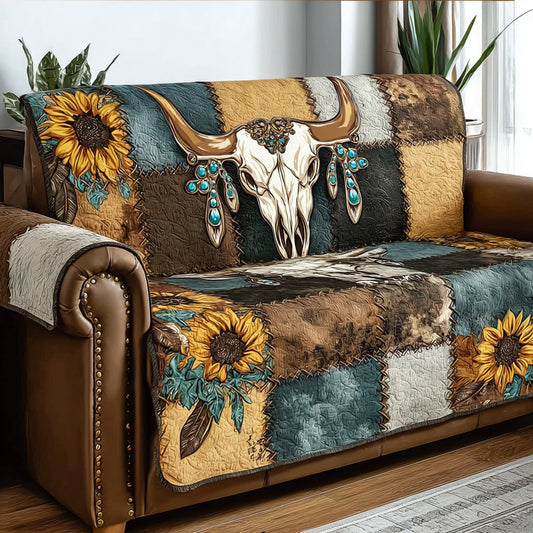 Sunflower Canyon Skull Quilted Sofa Cover NCU0DH589