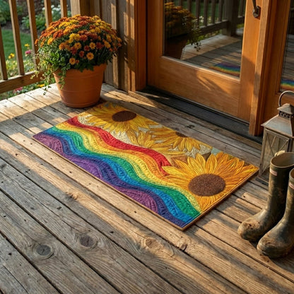 Sunflower Rainbow Doormat NCU0QQ202
