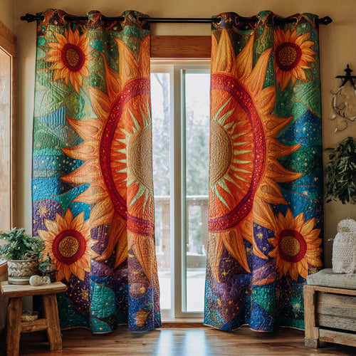 Sunflower Skies Quilted Curtains NCU0TP0101