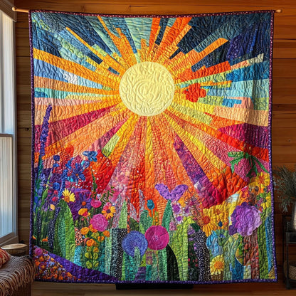 Sunny Mood Quilted Blanket NCU0TN144