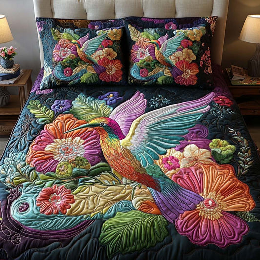 Swift Charm 3-Piece Quilted Bedding Set NCU0TN82