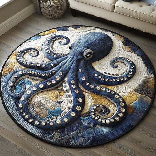 Tentacle Dance Quilted Round Mat NCU0DV3842