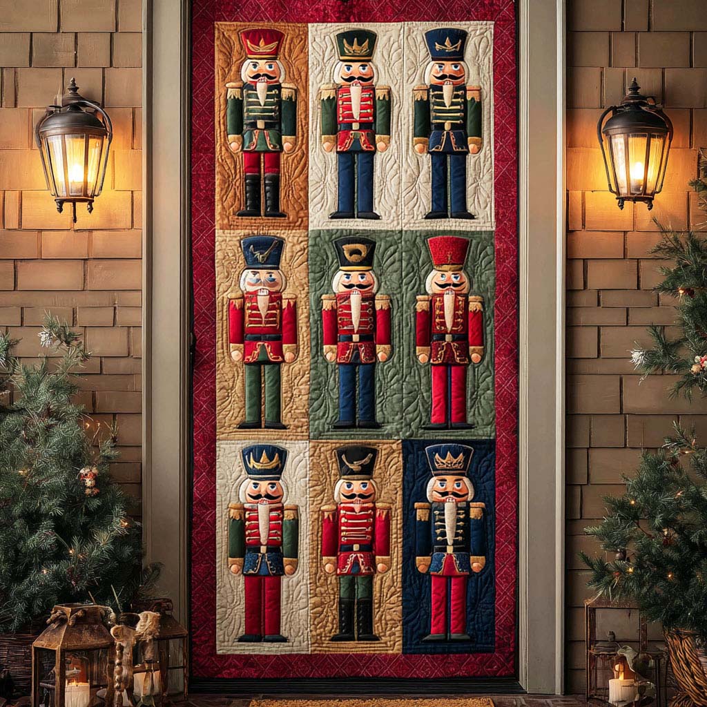 The Festive Gatekeeper Quilted Door Cover NCU0HT045