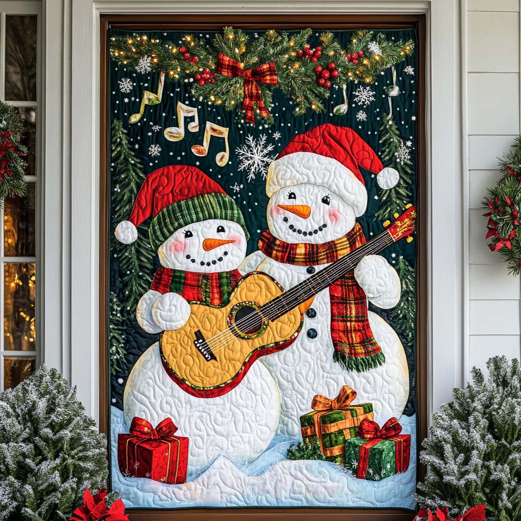 The Joyful Snowman Quilted Door Cover NCU0NL067