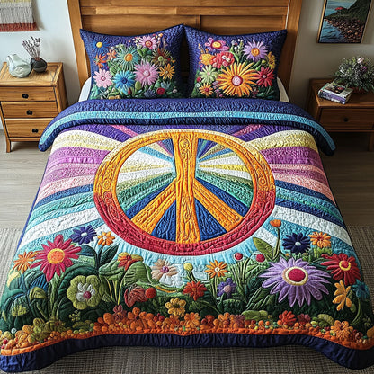 Tie Dye Dreams 3-Piece Quilted Bedding Set NCU0DK4222