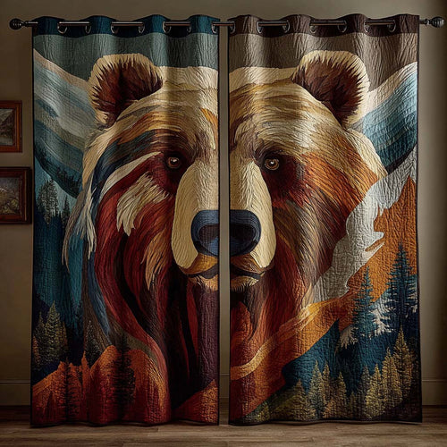 Timber Meadow Quilted Curtains NCU0QQ228