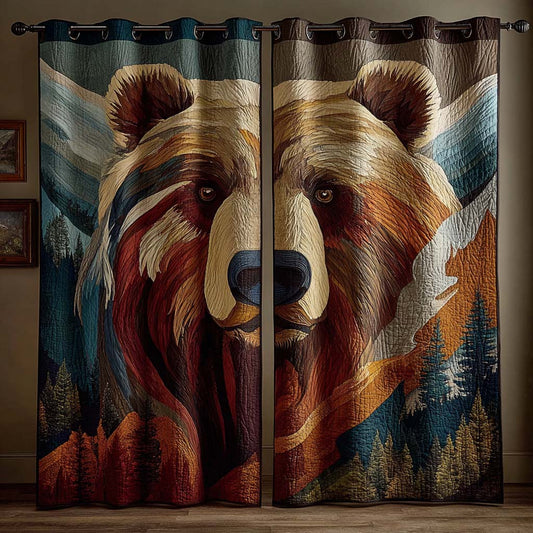 Timber Meadow Quilted Curtains NCU0QQ228