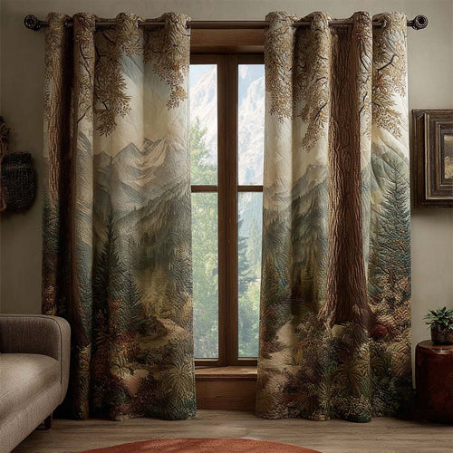 Timber Path Quilted Curtains NCU0QQ199