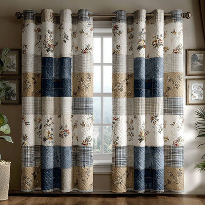 Timeless Florals Quilted Curtains NCU0DH707