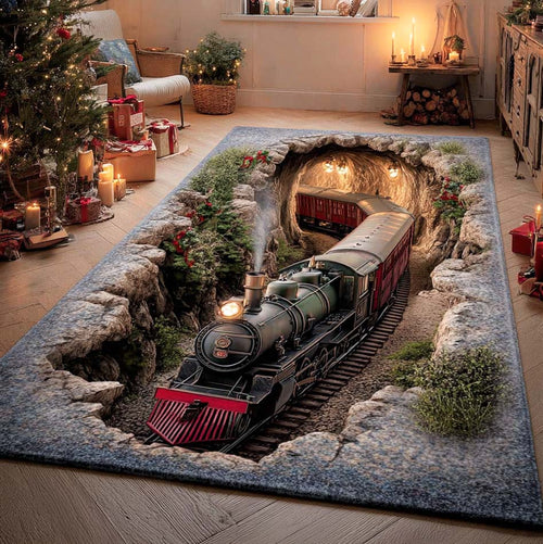 Train To Snowland Area Rug NCU0NL276