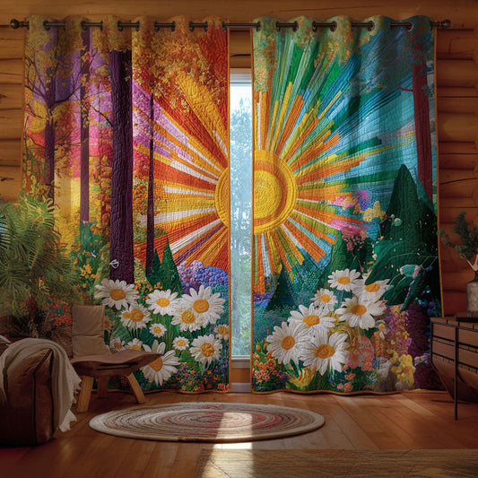 Tranquil Valley Garden Quilted Curtains NCU0TP0119