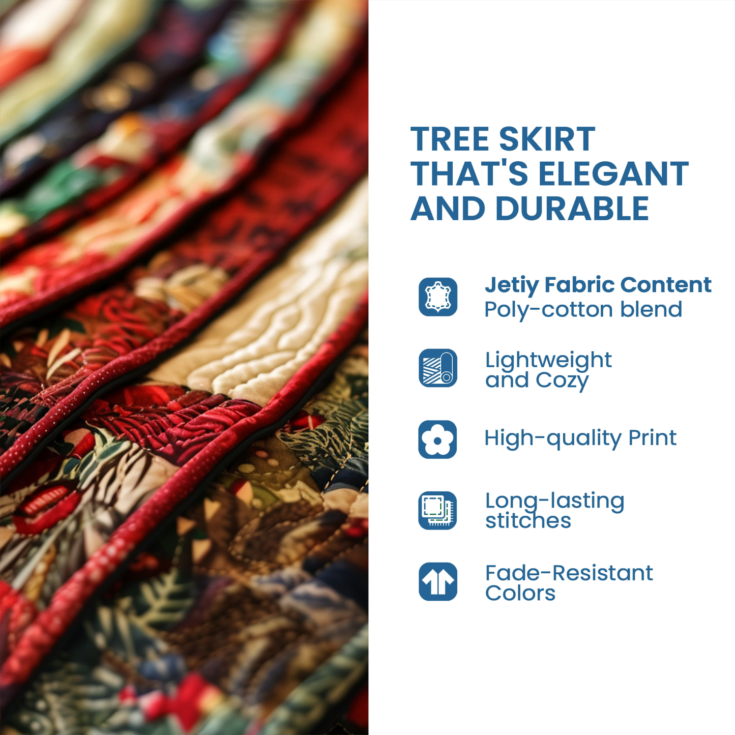 Solar Drift Quilted Tree Skirt NCU0DX019