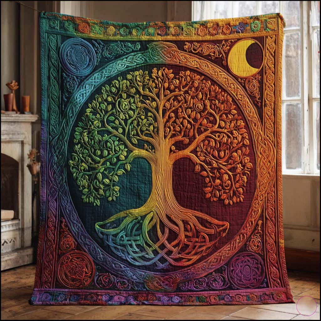 Tree of Life 1 Quilted Blanket NCU0QQ011