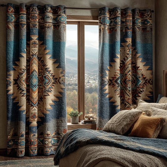 Tribal Heritage Quilted Curtains NCU0DH712