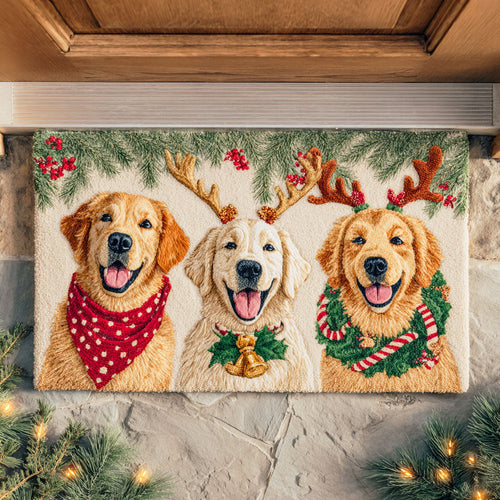 Triple Festive Goldens Doormat NCU0TD680