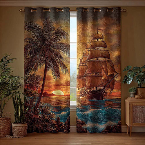 Tropical Voyage Quilted Curtains NCU0QQ160