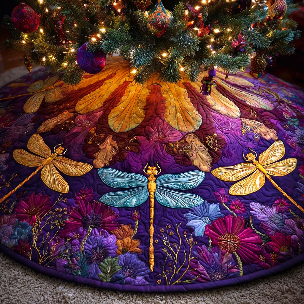 Twilight Wings Quilted Tree Skirt NCU0DX017