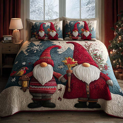 Twin Gnomes 3-Piece Quilted Bedding Set NCU0QQ100