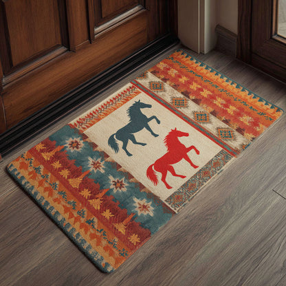 Twin Horses Doormat NCU0KD011