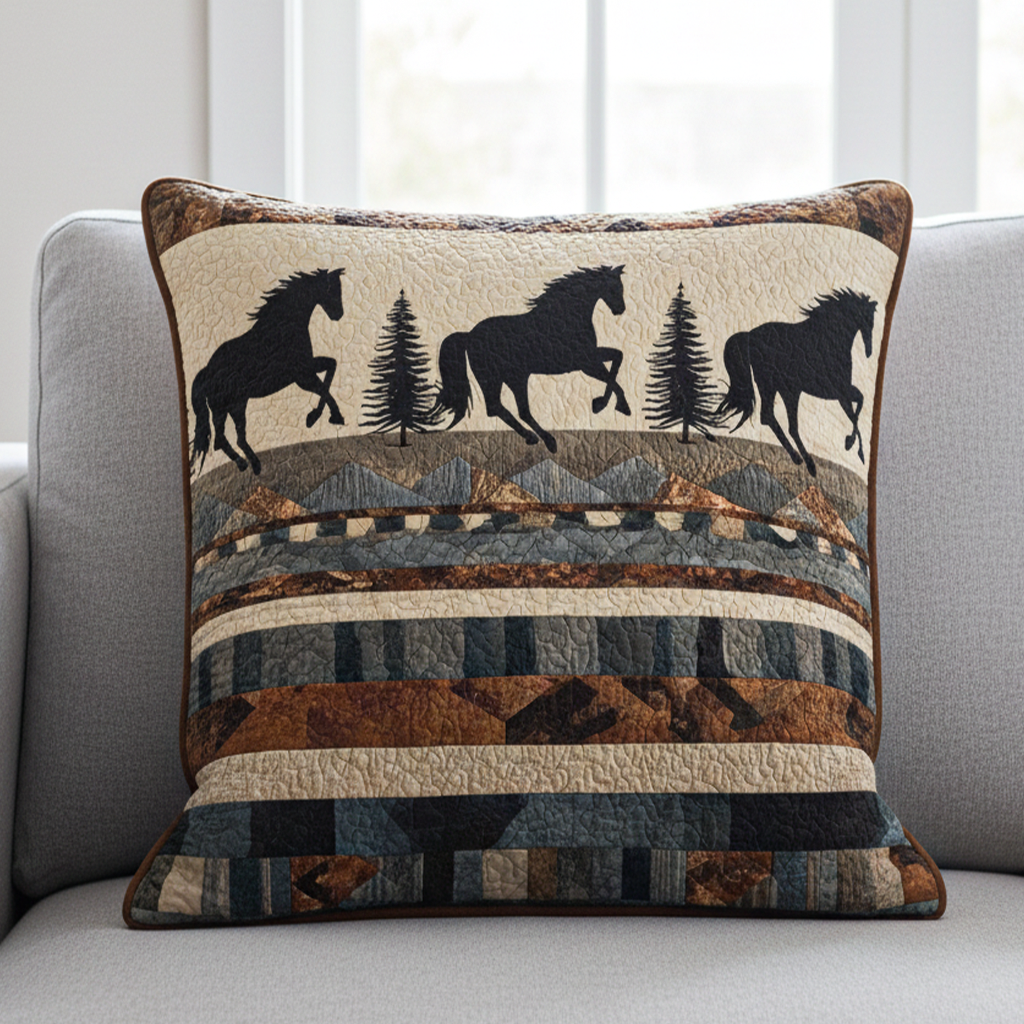 Vintage West Quilted Pillow Case NCU0NT10838