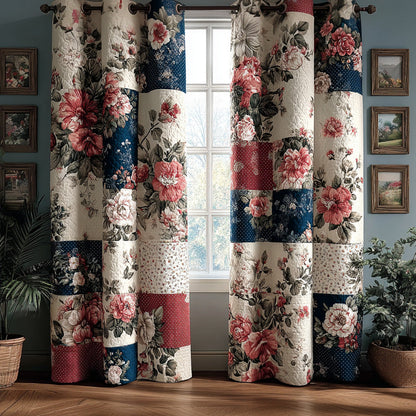 Vintage Garden Quilted Curtains NCU0DH698