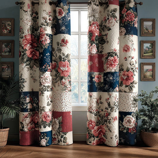 Vintage Garden Quilted Curtains NCU0DH698