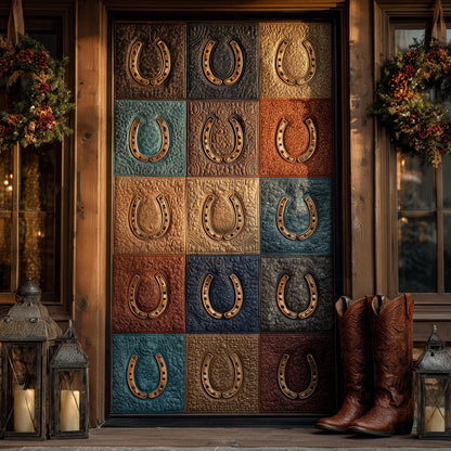 Western Luck Quilted Door Cover NCU0DH555