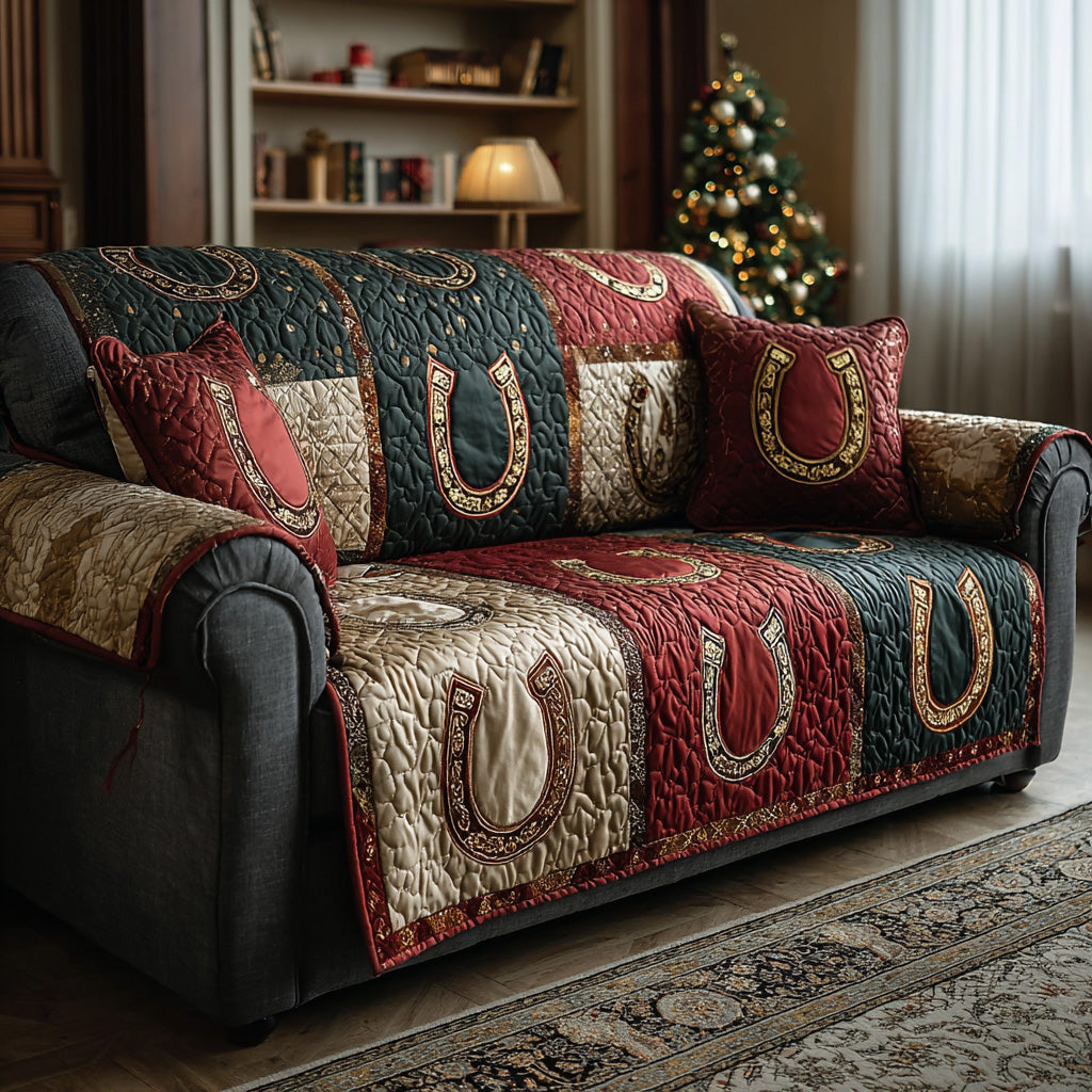 Western Luck Quilted Sofa Cover NCU0DH552
