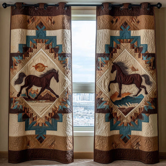 Western Spirit Quilted Curtains NCU0TN168