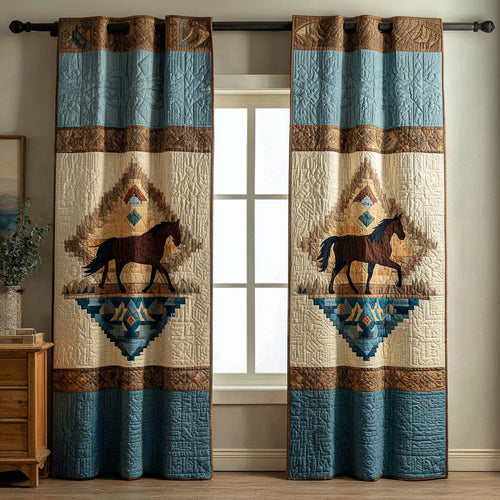 Western Trails Quilted Curtains NCU0KD017
