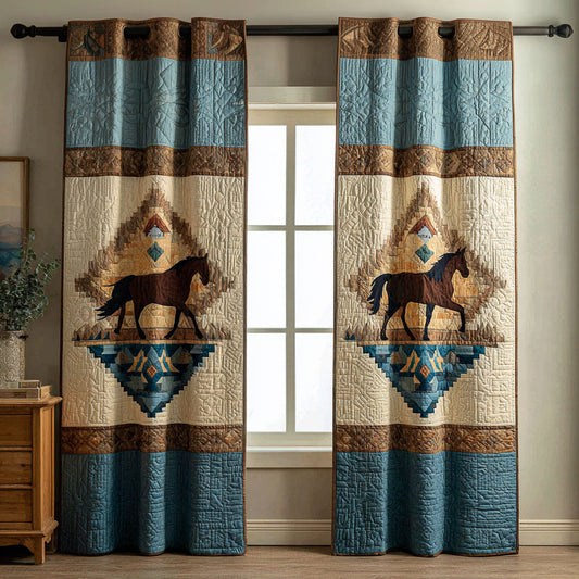 Western Trails Quilted Curtains NCU0KD017