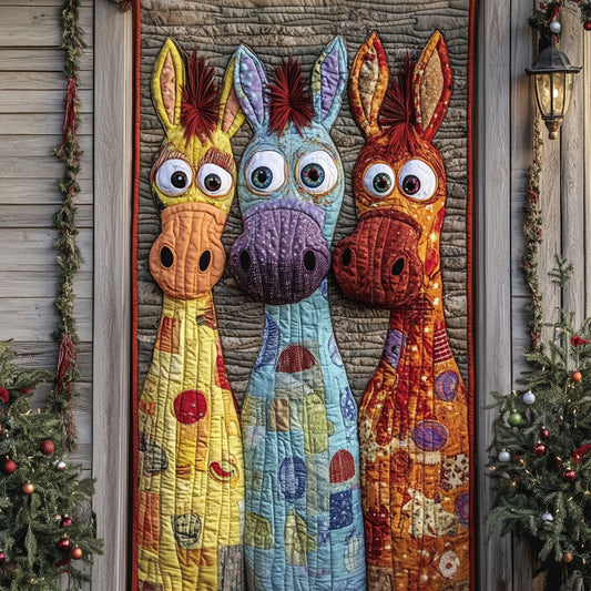Whimsical Farm Buddies Quilted Door Cover NCU0TP0044